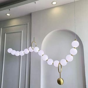 French style pearl necklace light