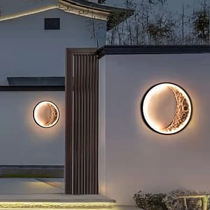 Outdoor Round Moon Light