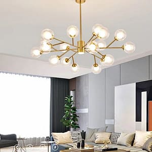 Bean living room ceiling chandelier. Glass ball, living room and dining room lamp