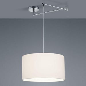 Home Lighting Fabric Linen Pendant Lamp Light With Fabric Shade