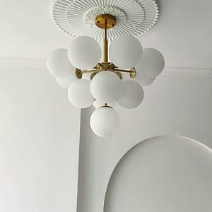 Vee globe pendant light