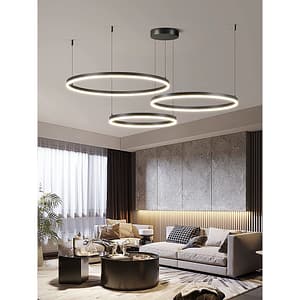 Nordic lamp light with 3 rings
