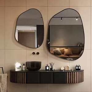 No Light Framed Mirror