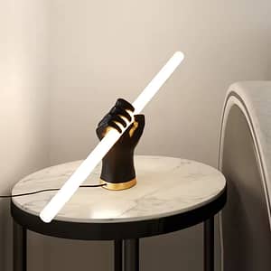 Nordic light luxury minimalist lamp personality creative bar model bedroom bedside palm light
