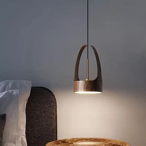 Walnut Wood Pendant Lamp