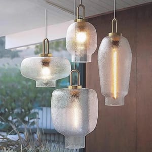 Nordic post-modern glass chandelier