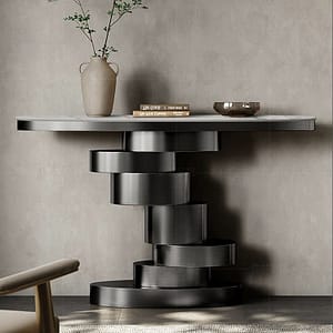 Stone Rectangle Console Table