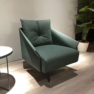 Nordic Rotating Sofa Leather Leisure Chair