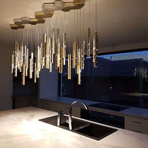 Nordic tube chandelier