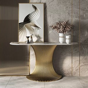 Half Moon Shape Console Table