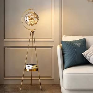 Modern Nordic Art Deco Gold metal Floor Lamp