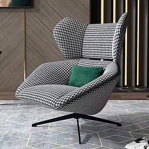 minimalist single person rotatable sofa chair