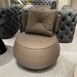 Italian Luxury Single Designer Chair Rotating Light Tiger Style