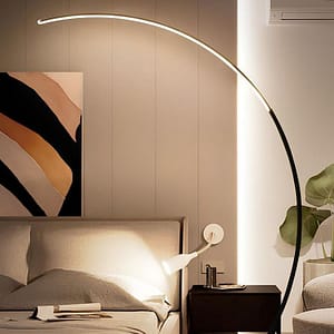curved fishing floor lamp art designer