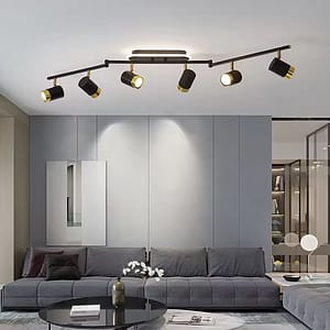 Foldable track spotlight lamp interior lighting