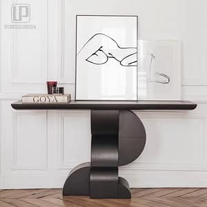 Italy wooden table black console