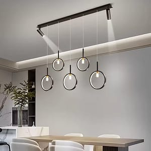 Ceiling Spotlight Chandelier Black Hanging Lamp