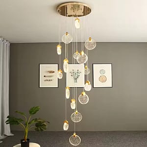Gold Bubble LED Pendant Light