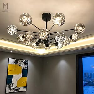 Branch glass led wedding chandelier