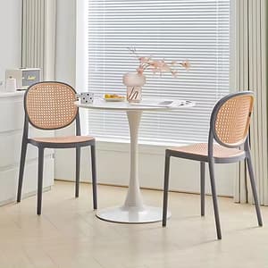 Light Luxury Super Crystal Rock Plate Dining Table