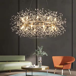 Round shape pendant chandelier