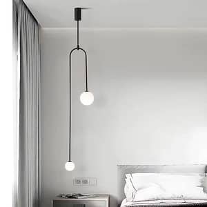 Nordic Brass Glass Ball Pendant Lamp