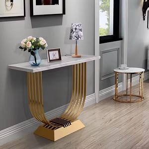 Gold Console Table Metal