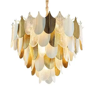 Nordic minimalist branch gold chandelier