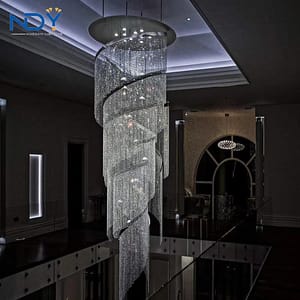 Modern Style Luxury Staircase Crystal Chandelier Lighting