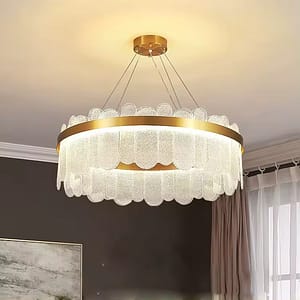 Modern Round K9 Crystal Led Chandeliers Light