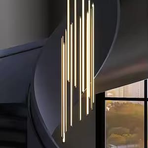 Contemporary modern long chandelier
