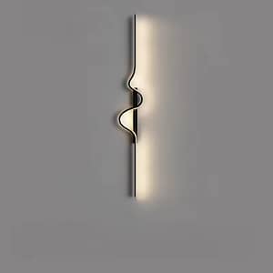 Post-modern simple long wave type wall light