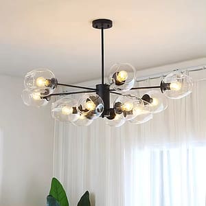 Multi-headed living room pendant light