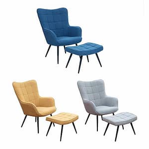 Modern Living Room Furniture Velvet Recliner Leisure Chair with Footrest