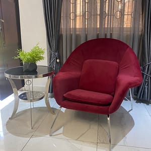 MHZ casa Stainless Steel Frame Arm Sofa Chair