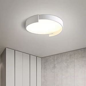 Modern minimalist design interior lighting white round ceiling light