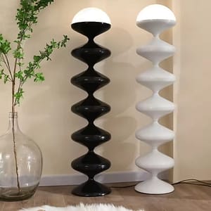Mid-Ancient Living Room Black Gourd Floor Lamp