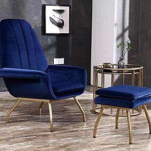 Luxury sofa stool modern velvet chair