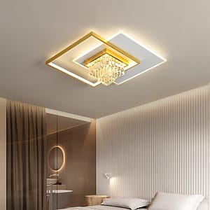 Modern simple master bedroom lamp living room lamp Nordic atmosphere golden ceiling lamp