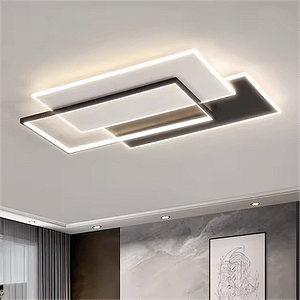 Modern Indoor Decor Three layer rectangular shape Ceiling Light