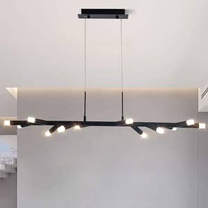 Twig ceiling lamp bar adjustable chandelier
