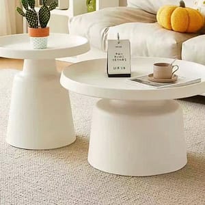 Toire round coffee table