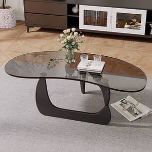 Simple tempered glass coffee table
