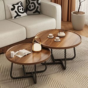 minimalist wooden center table