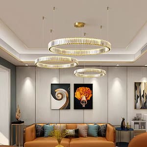 Circle Crystal Chandelier