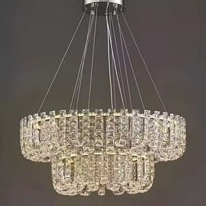 Light Round Crystal Chandelier