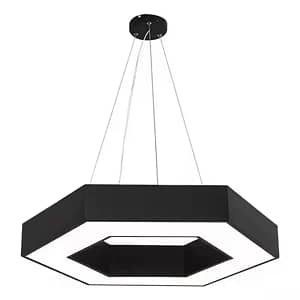 Hollow hexagonal LED lamp