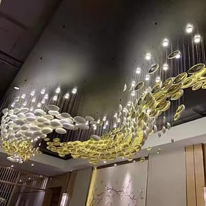 Light Glass Pendant Chandelier (24 Pieces)