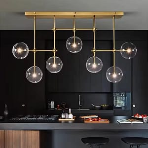 Nordic glass bubble ball chandelier