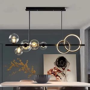 Nordic LED Pendant Lamp Black Gold chandelier